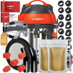 AutoXscan X558 PRO – dekarbonizátor čistič dílů + 2 kg ořechového prášku + 23 adaptérů (FULL SET)