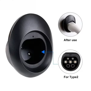 Držák konektoru Type 2 – nástěnný stojan a organizér nabíjecího kabelu pro elektromobily